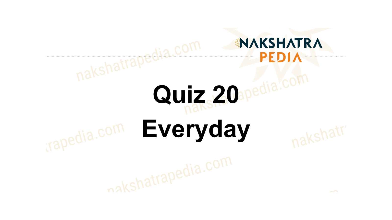 Nakshatrapedia
