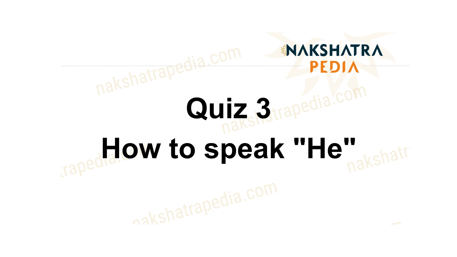 Nakshatrapedia