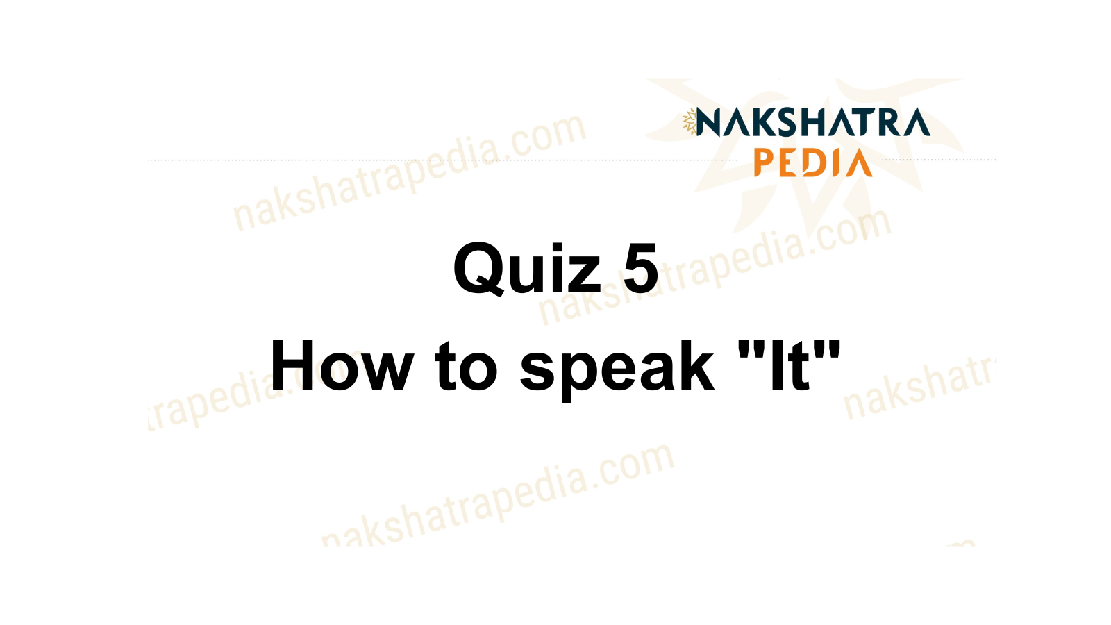 Nakshatrapedia